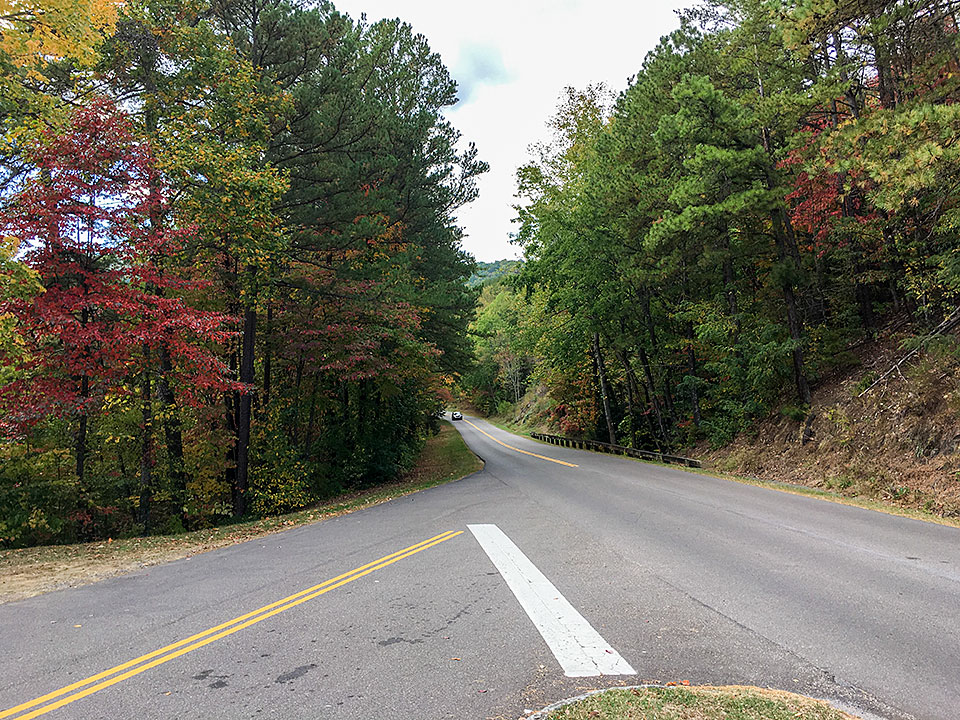 Fall drive in the Smoky Mountains
