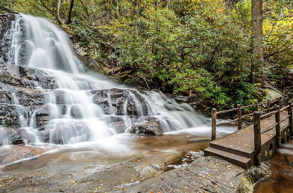 Laurel Falls in the Smoky Mountains National Park